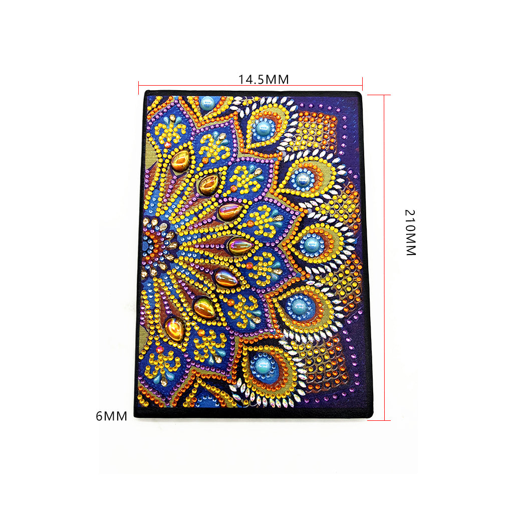 A5 5D Notebook DIY Part Special Shape Rhinestone Diary Book | Flower