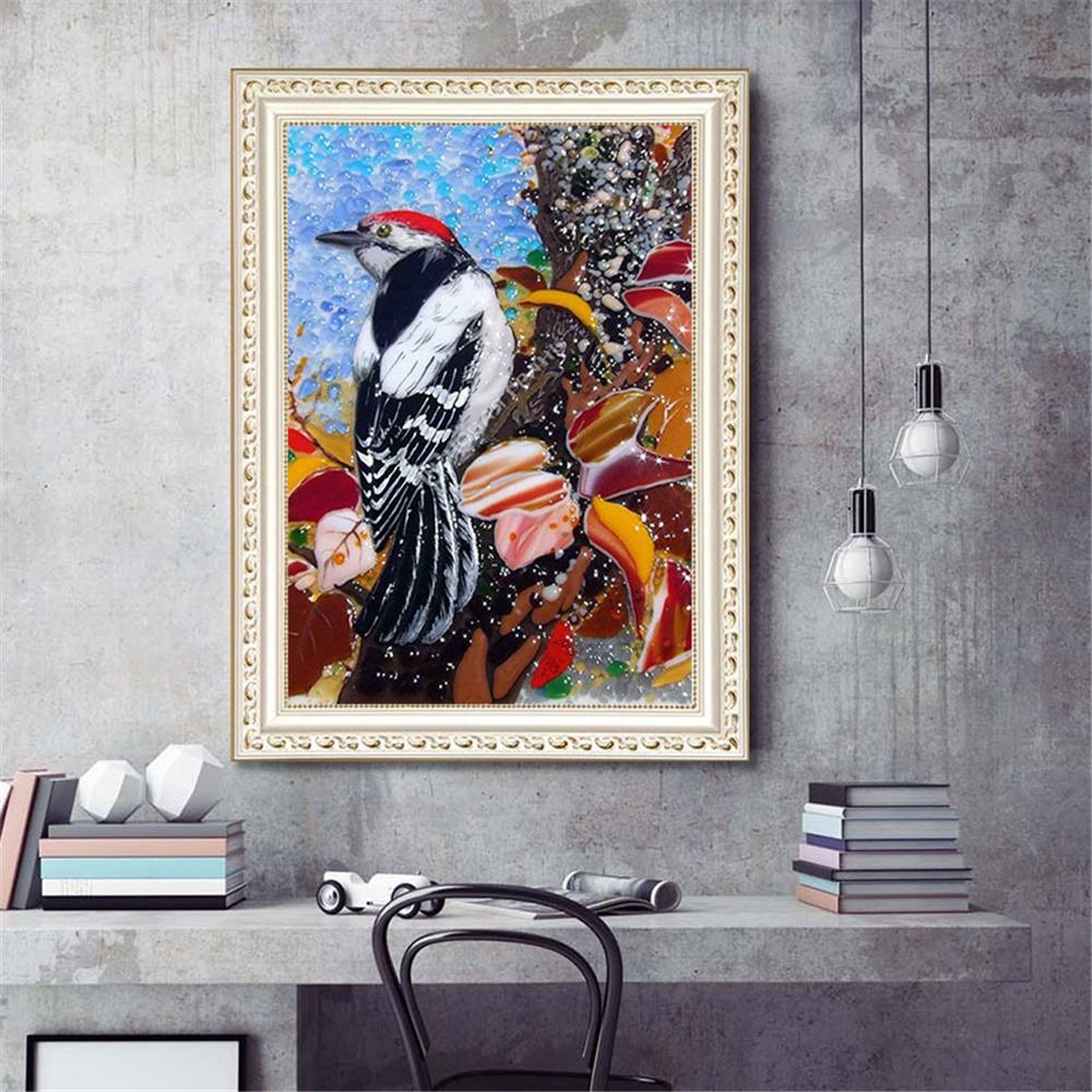 Lesser Spotted Woodpecker  | Full Square Diamond Painting Kits