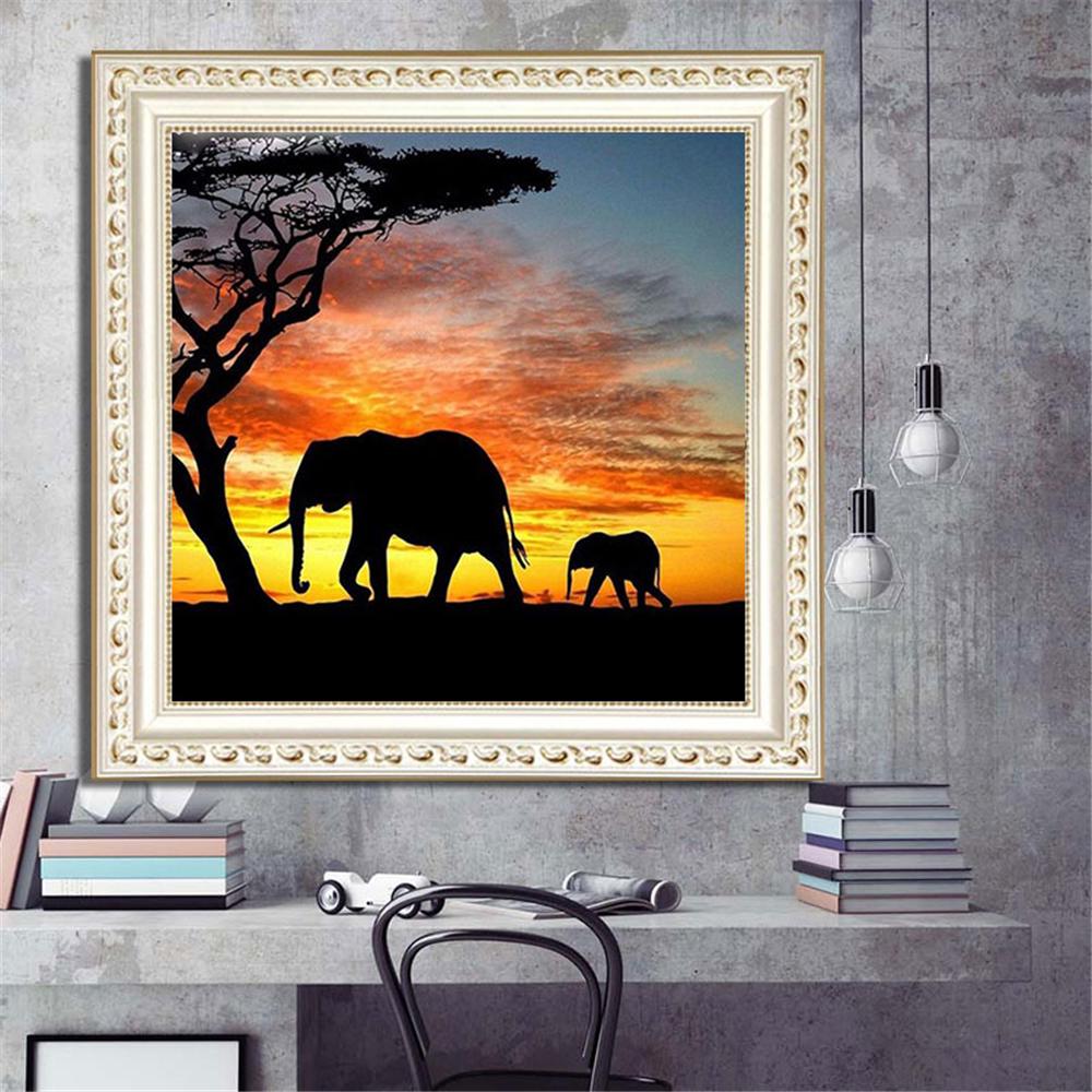 Afrikanischer Elefant | Full Square Diamond Painting Kits