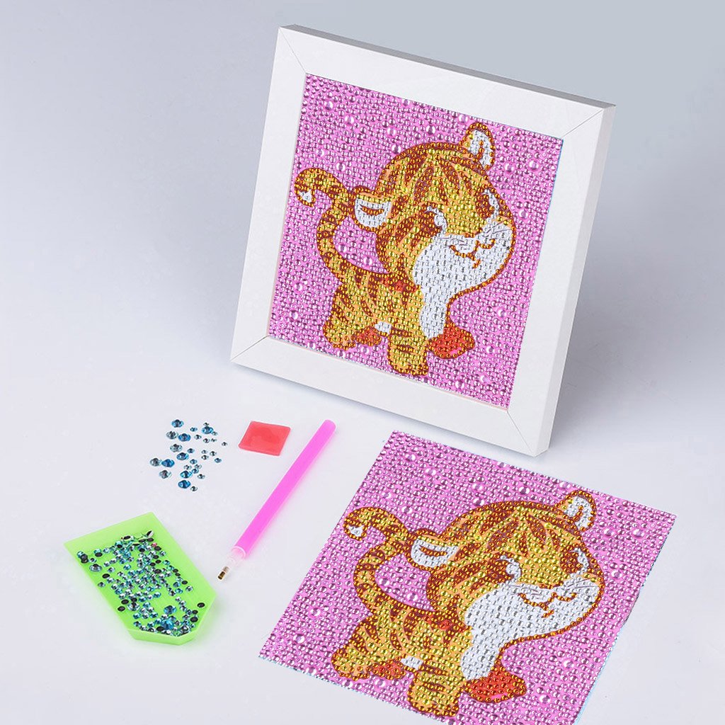 Kinderserie-| Tiger | Crystal Strass Diamond Painting Kits