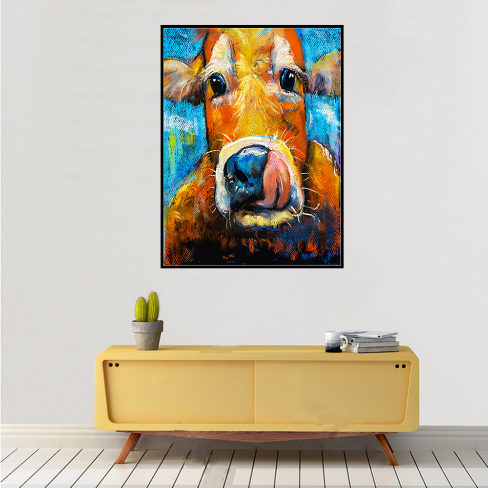 Cattle | Full Round Diamond Painting Kitscock