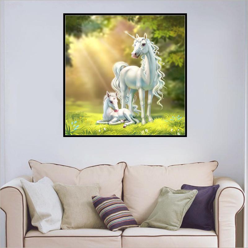 licorne | Kits complets de peinture au diamant rond 