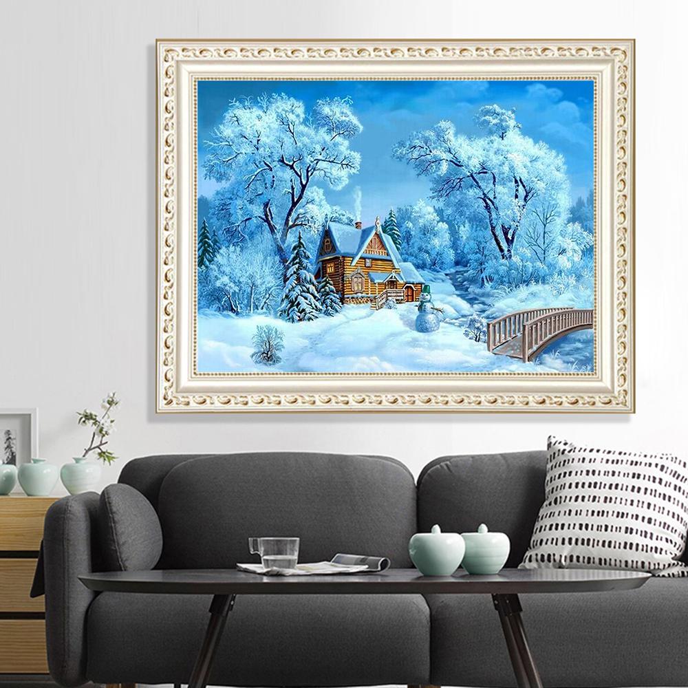 The Snow Scenery  | Full Round Diamond Painting Kits