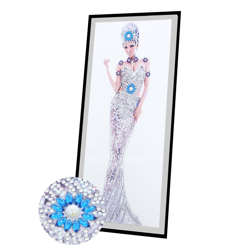 Fille de mode | Forme spéciale | Kits de peinture diamant strass cristal 