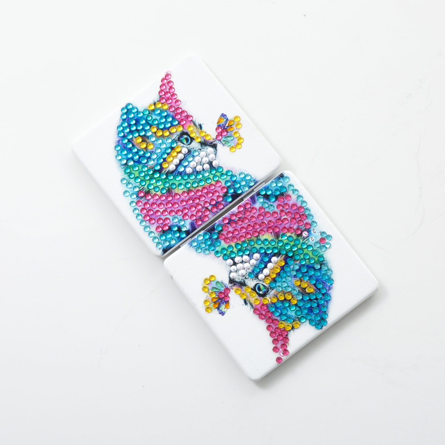 DIY Diamond Painting Creative Diamond Mini Mirror | Color Cat