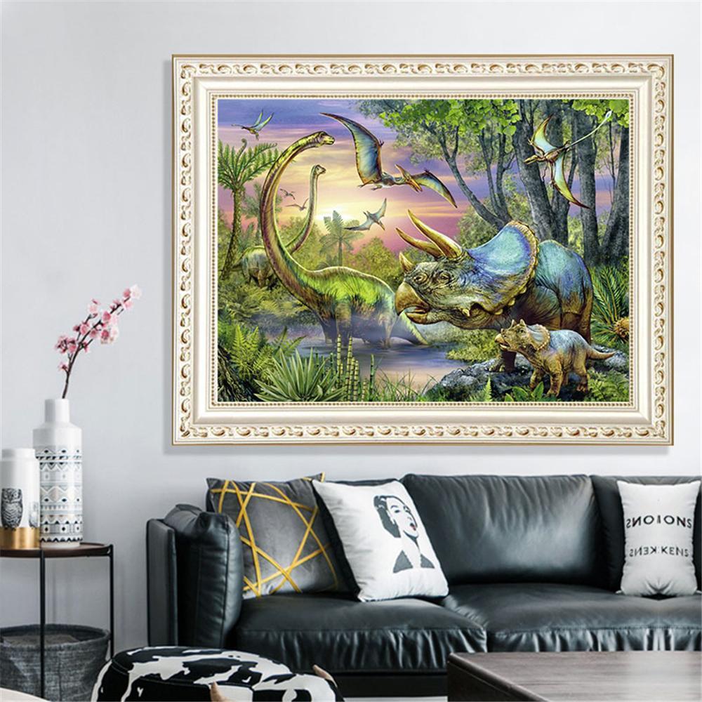 Dinosaurier | Full Square Diamond Painting Kits 