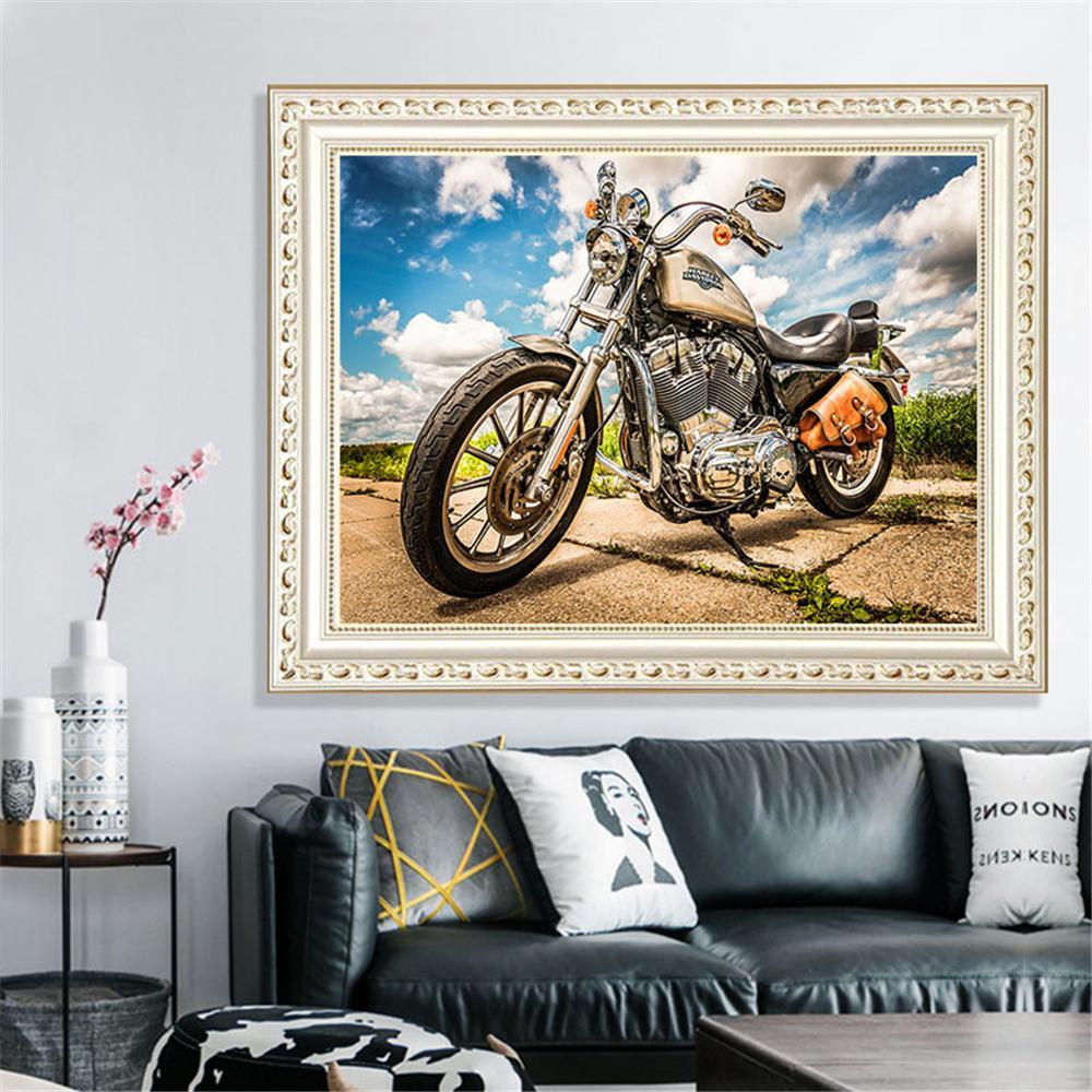 Harley-Motoren | Full Square Diamond Painting Kits 