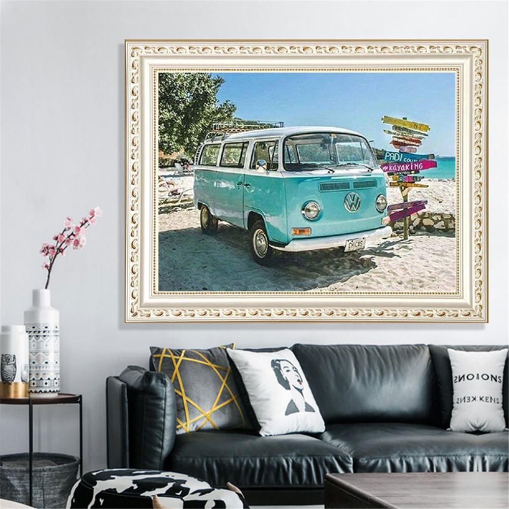 Retro Volkswagen T1 Bus  | Full Square Diamond Painting Kits