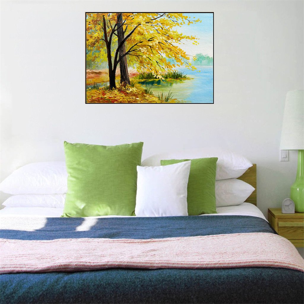 Tree by the lake | Full Round Diamond Painting Kits