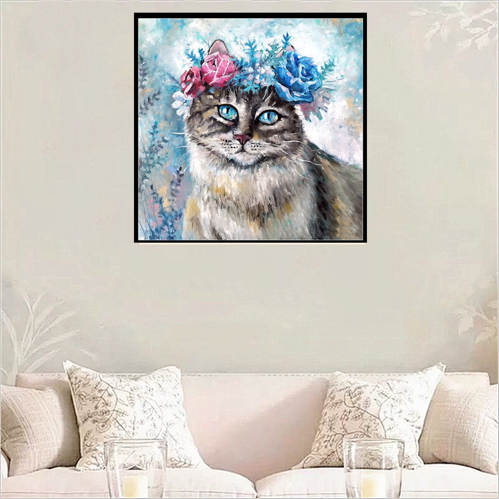 Cat | Full Round Diamond Painting Kits