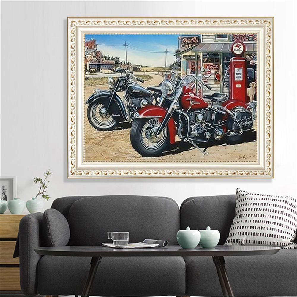 Harley Motors  | Full Square Diamond Painting Kits