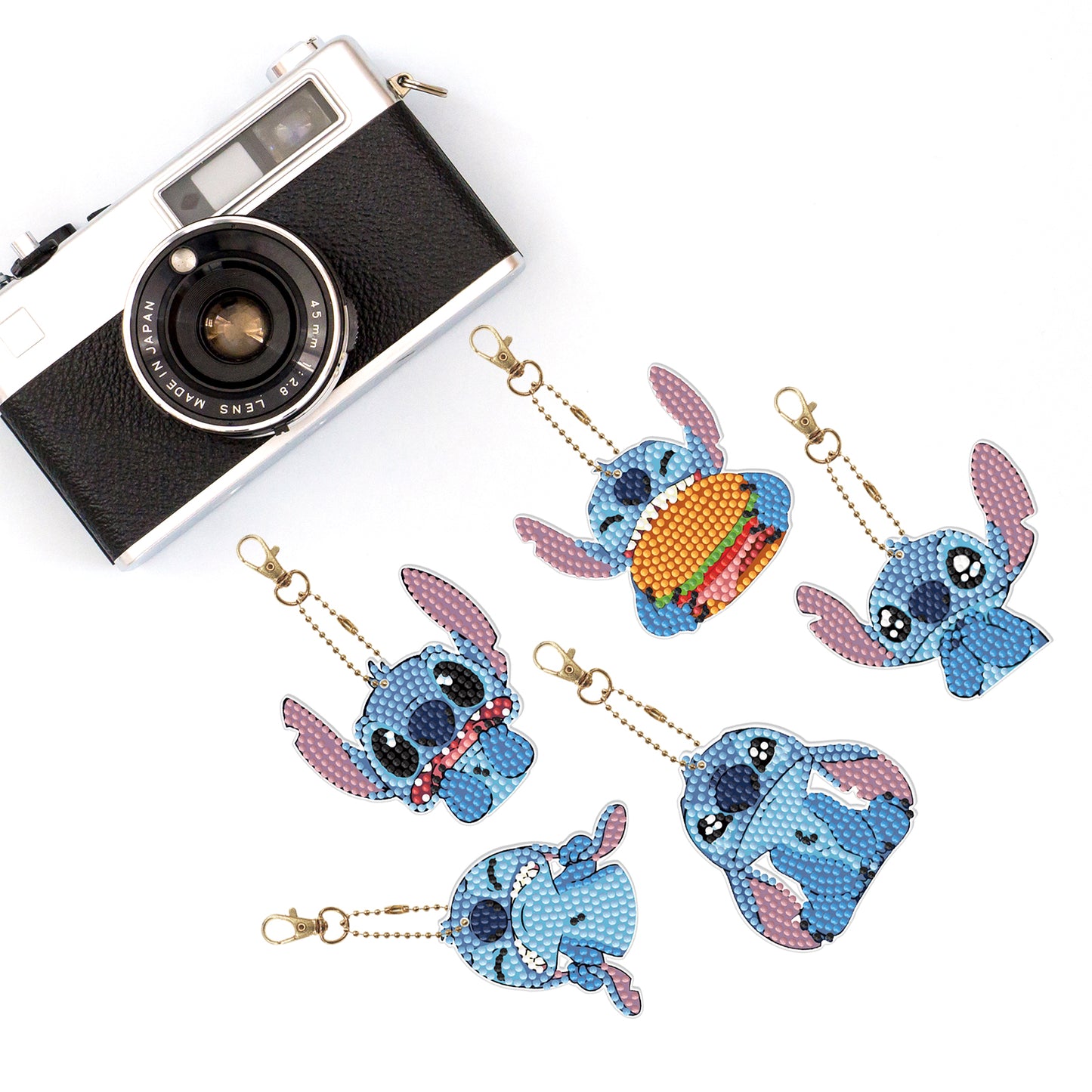 DIY keychain | Stitch | Single-sided | Five Piece Set