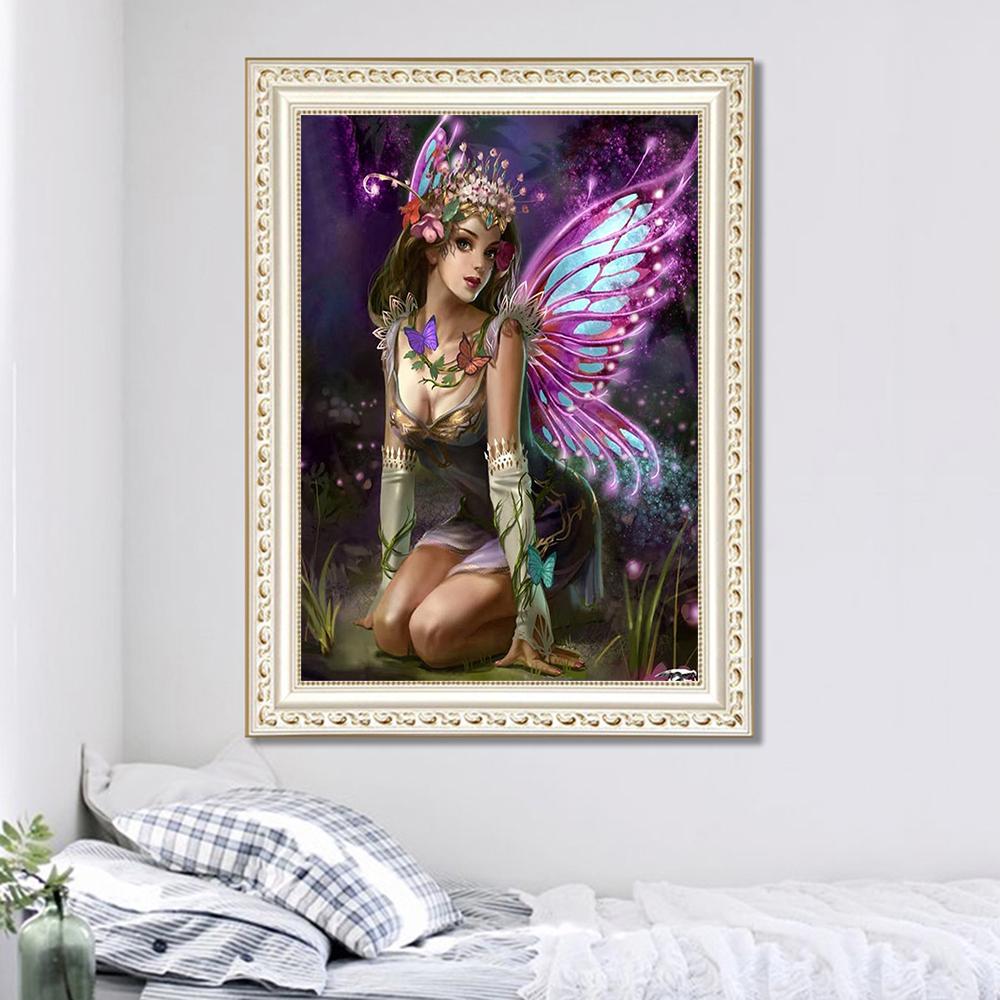 Flower Fairy  | Full Round Diamond Painting Kits