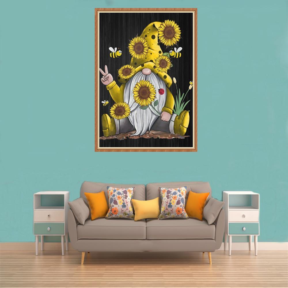 Sunflower Goblin | Full Round Diamond Painting Kits