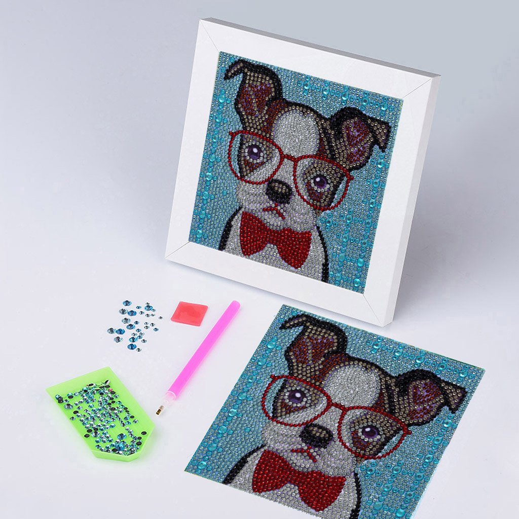 Kinderserie-| Hund | Crystal Strass Diamond Painting Kits 