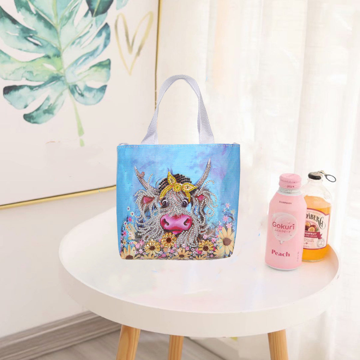 DIY special-shaped Diamond painting package Children's handbag | Cow