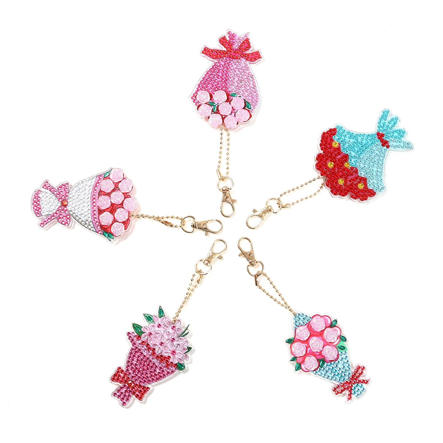 5pcs DIY Keychain | Flower