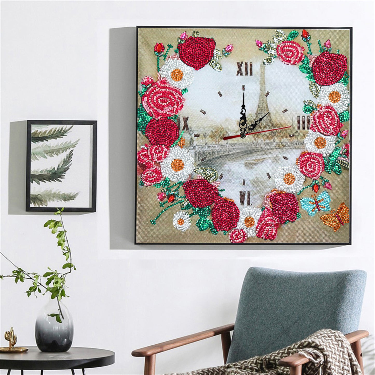 Flower Clock | Special Shaped Diamond Painting Kits