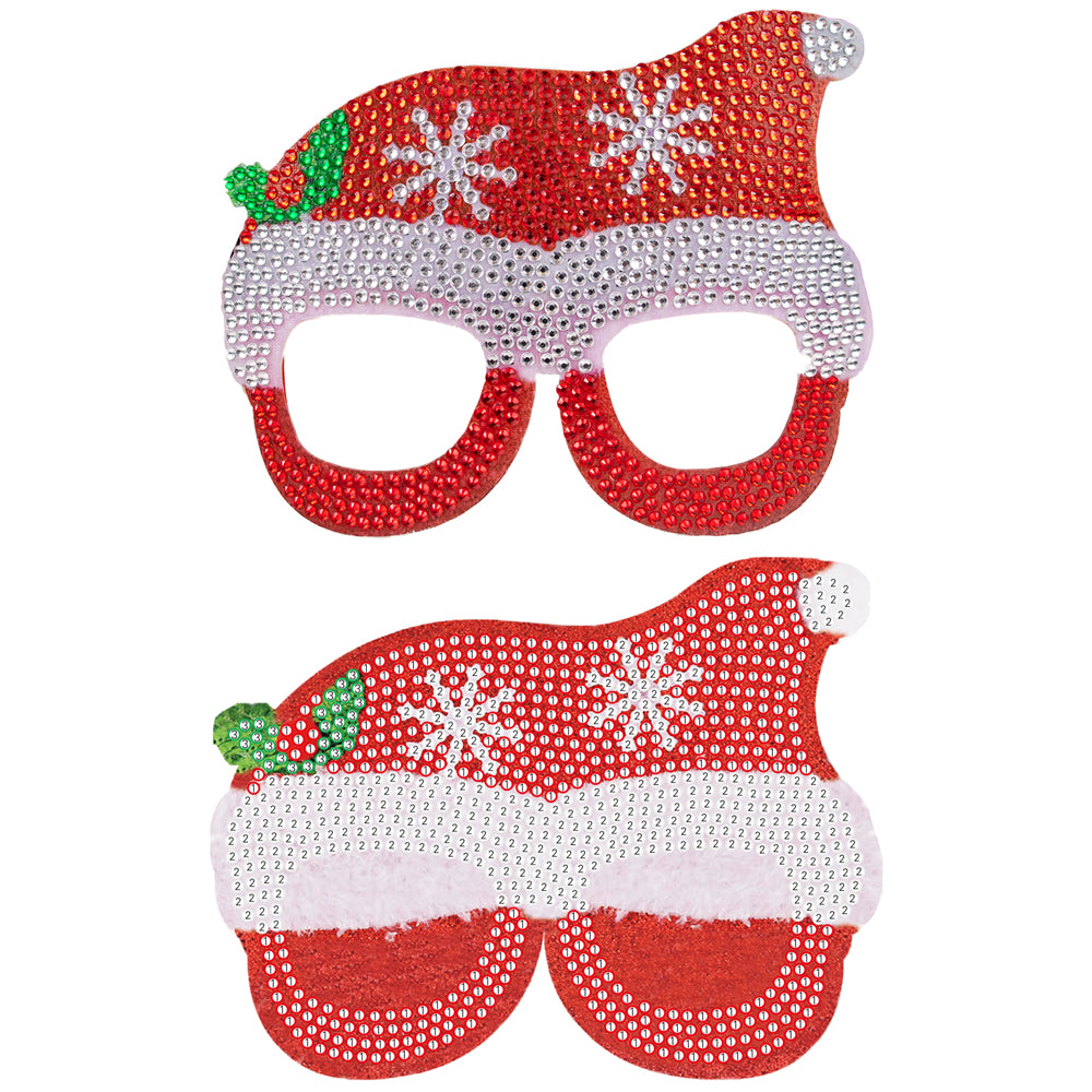 DIY Diamond Painting Christmas Funny Game Glasses | Christmas Hat