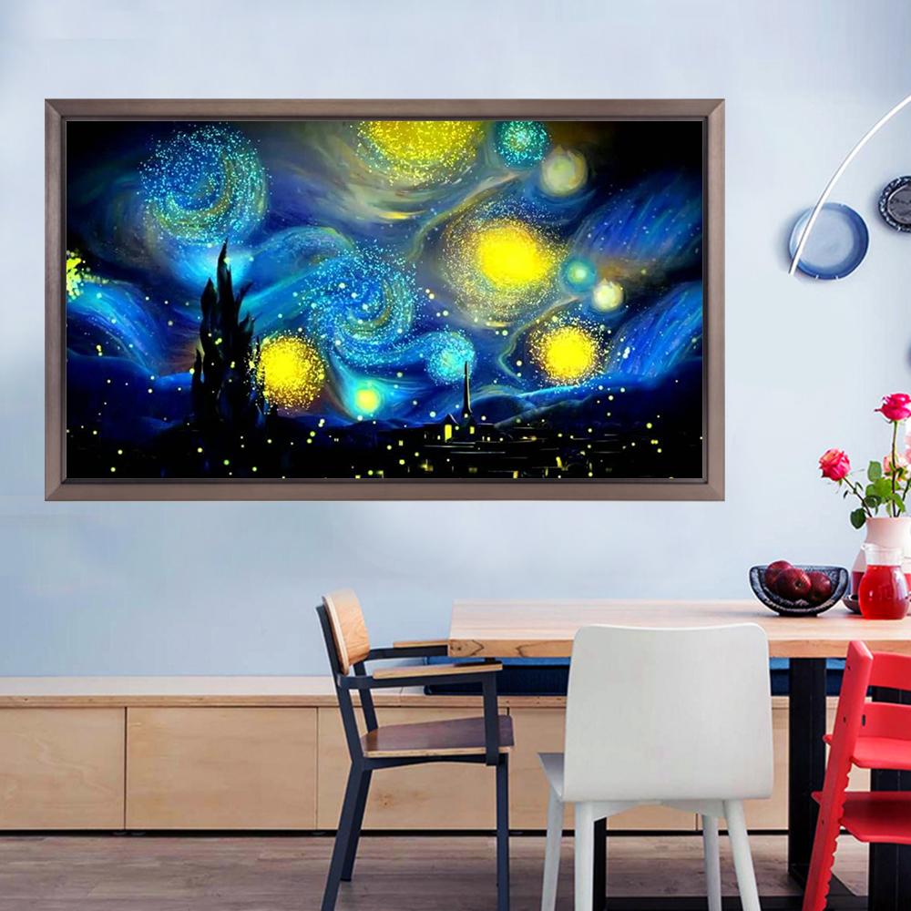 Van Gogh Starry Sky | Full Round Diamond Painting Kits