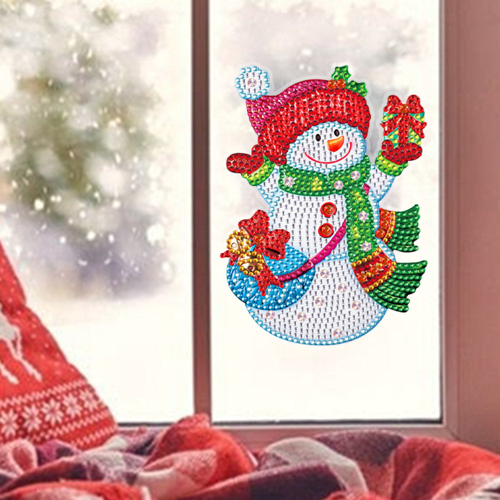 DIY Diamond Painting Stickers Wall Sticker | Christmas Snowman