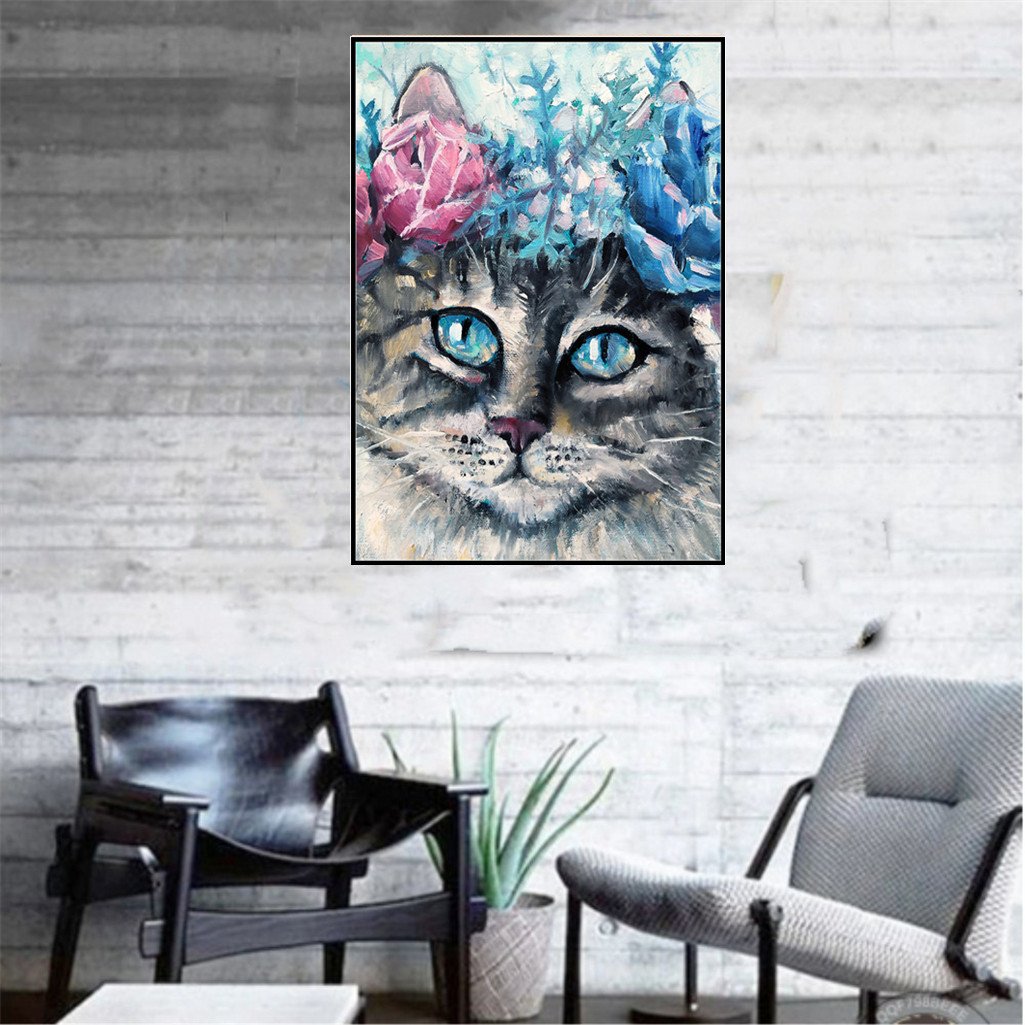 Cat | Full Round Diamond Painting Kitsswan