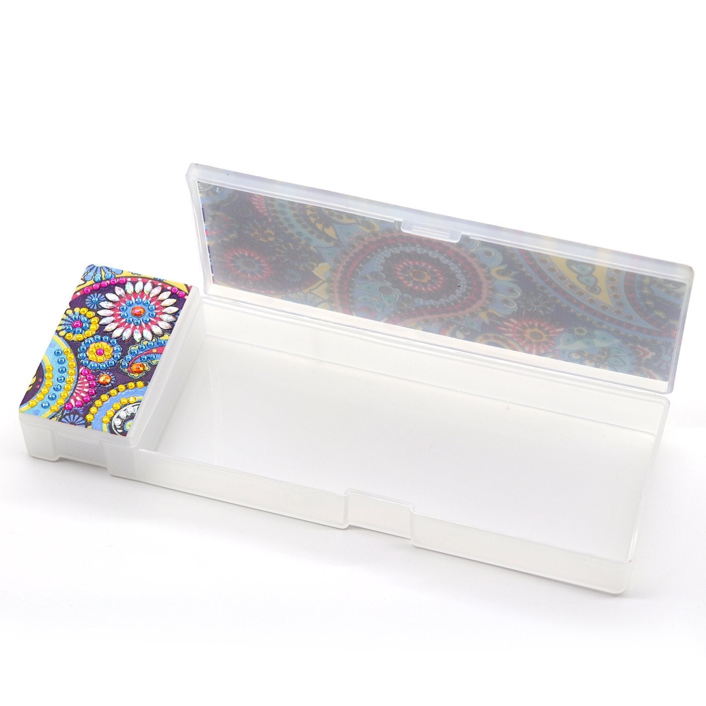 DIY Mandala Shaped Diamond Painting Pencil Box Gift