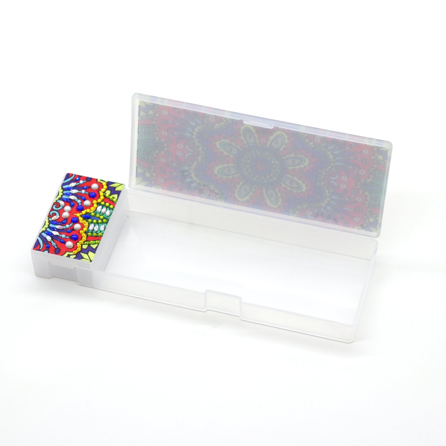 DIY Mandala Shaped Diamond Painting Pencil Box Gift