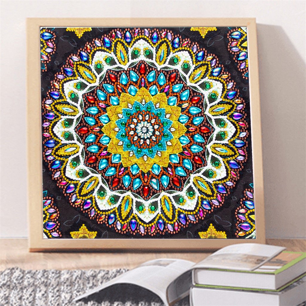 Mandala Flowers | Special Shaped | Crystal Rhinestone Diamond Painting Kits