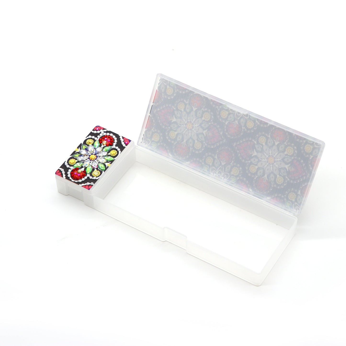 DIY Mandala Shaped Diamond Painting Pencil Box Gift