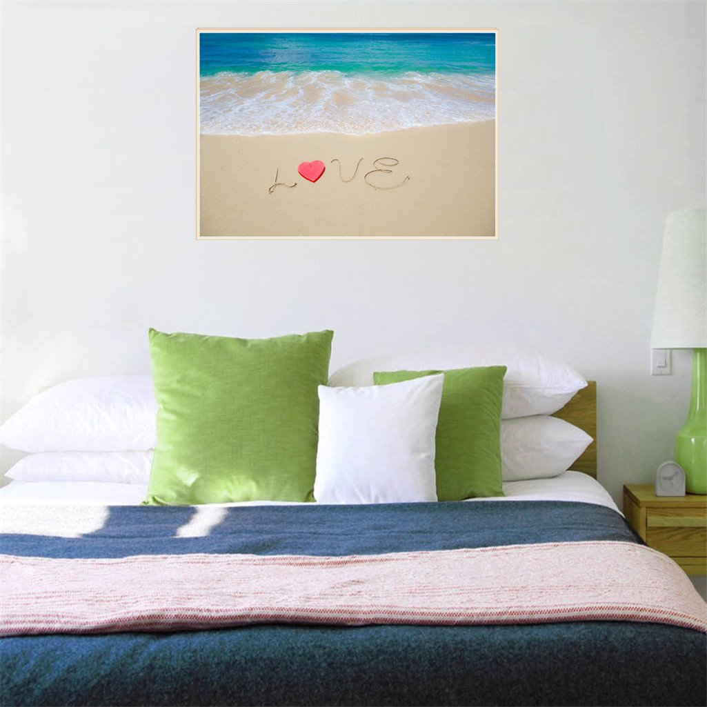 L'amour de la plage | Kits complets de peinture au diamant rond