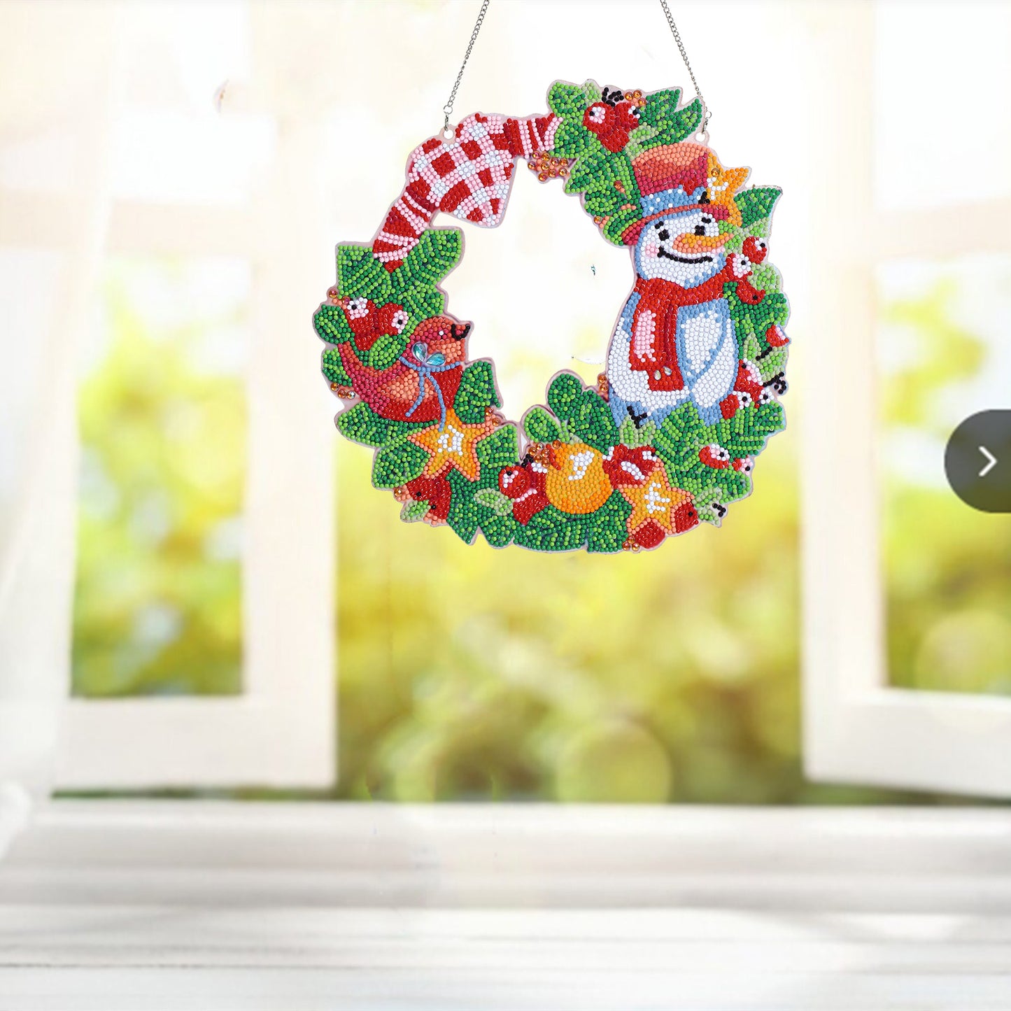 DIY Diamond Hanging Wreath Home Decor Kit | Snowman