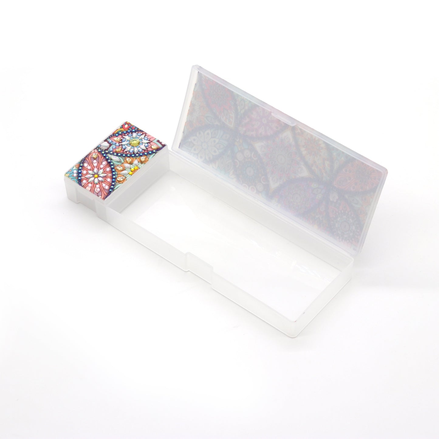 DIY Mandala Shaped Diamond Painting Pencil Box Gift