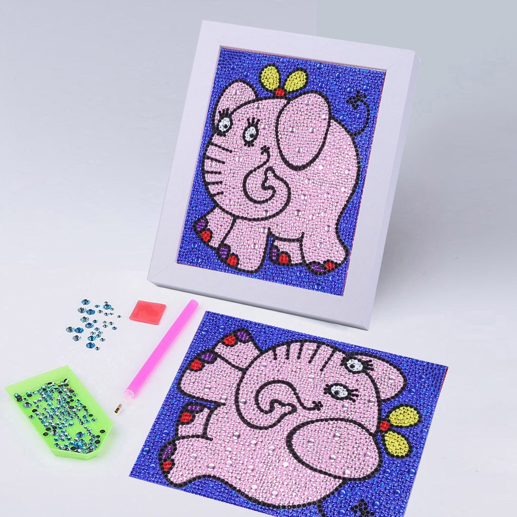 Kinderserie-| Elefanten | Crystal Strass Diamond Painting Kits 