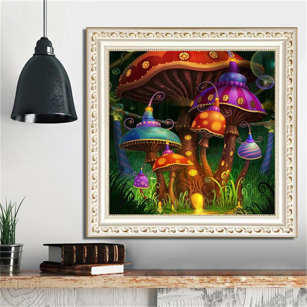Mushroom Castle | Full Round Diamond Painting Kits