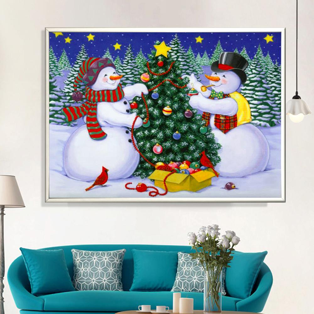 Christmas Snowman | Full Square Diamond Painting Kits