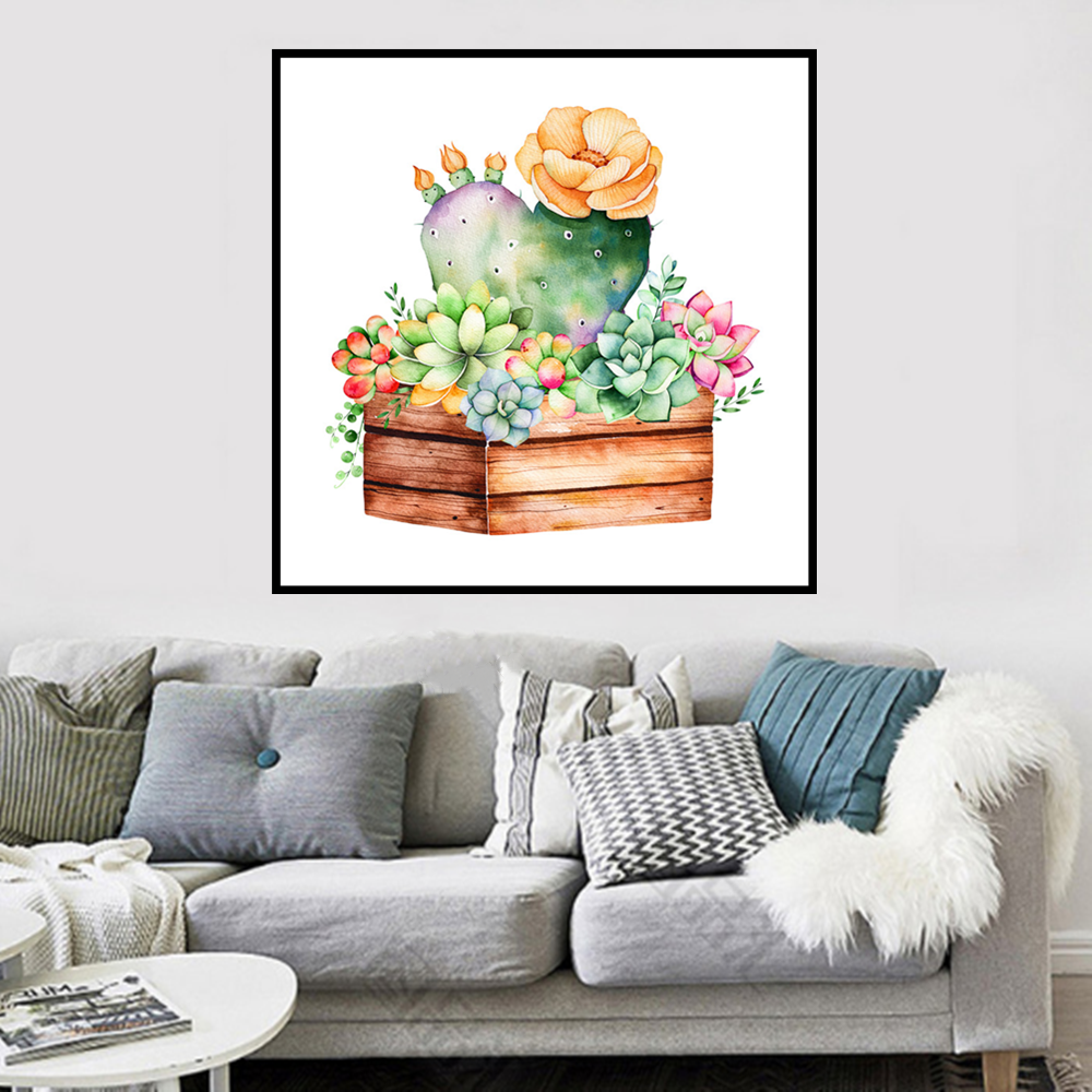 Cactus flower | Full Round Diamond Painting Kits