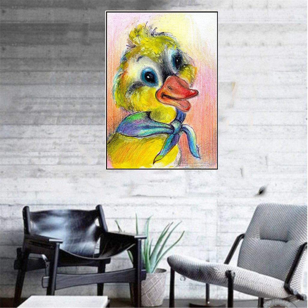 Little yellow duck | Full Round Diamond Painting Kitsswan