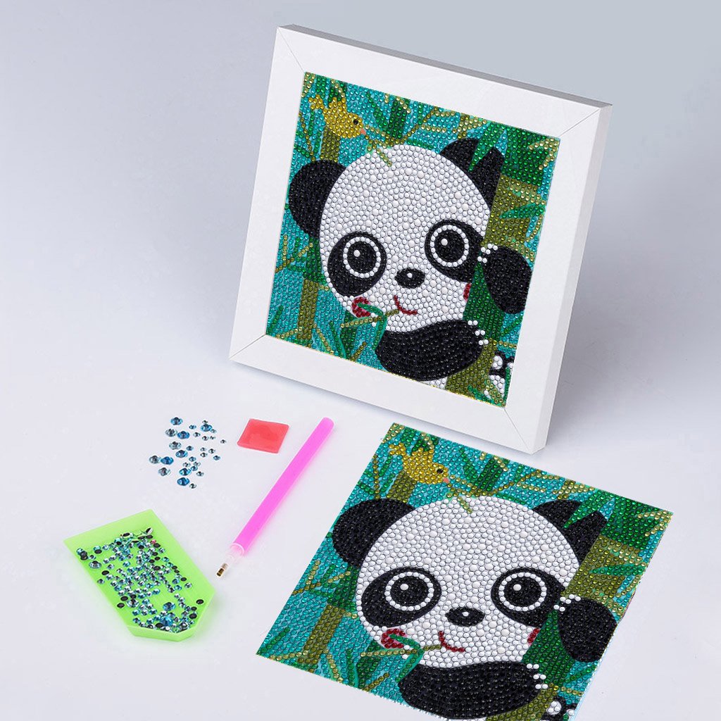 Série pour enfants-| Panda | Kits de peinture diamant strass cristal