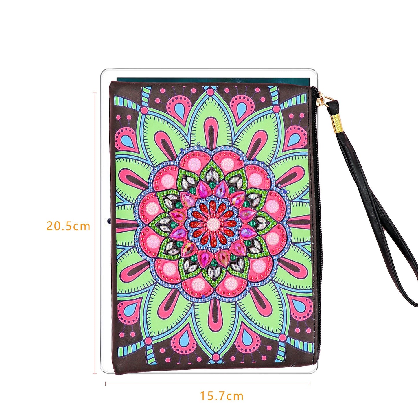 Diamond painting package DIY special-shaped diamond |Big pink flower| handbag