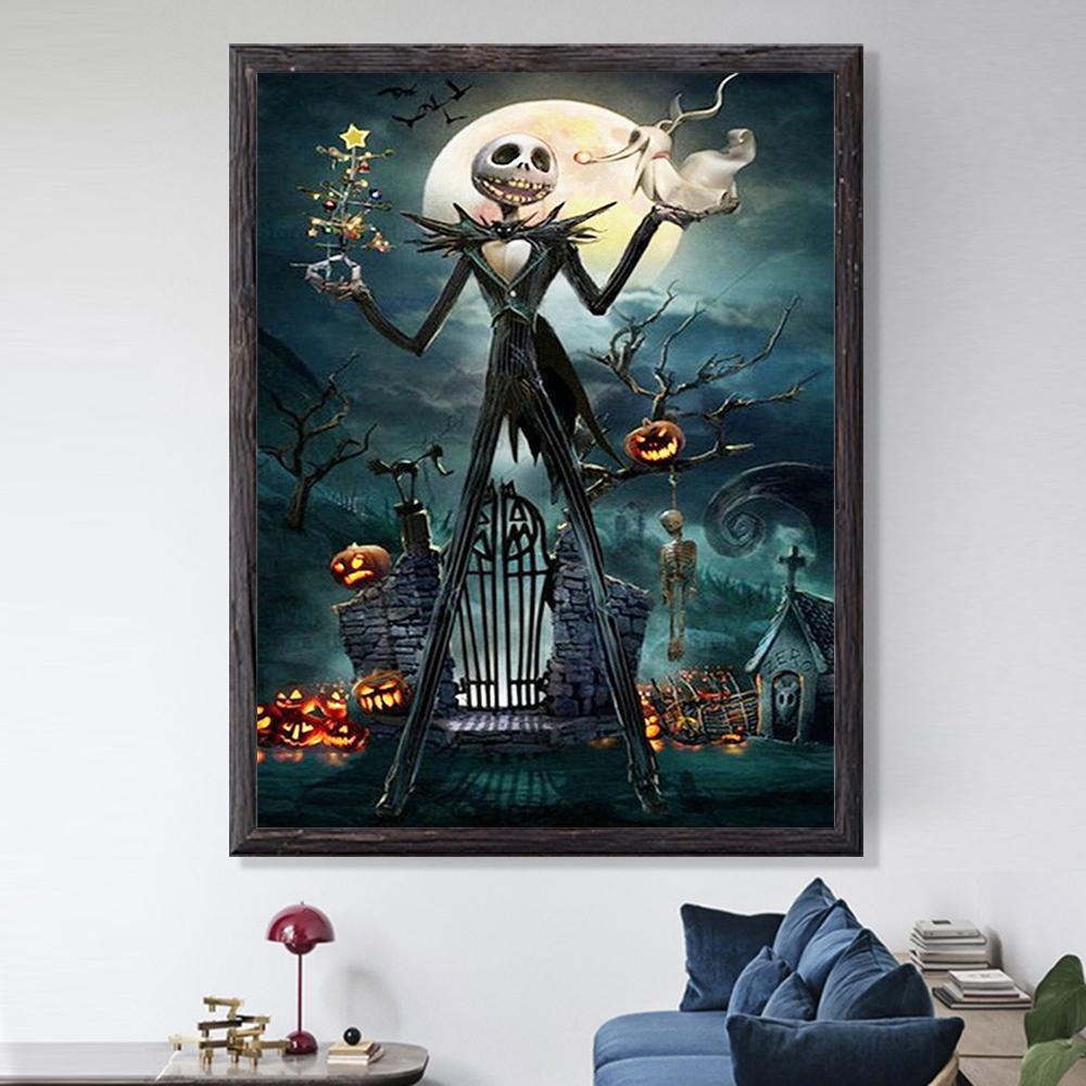 Jack Skellington | Kits de peinture au diamant carré complet