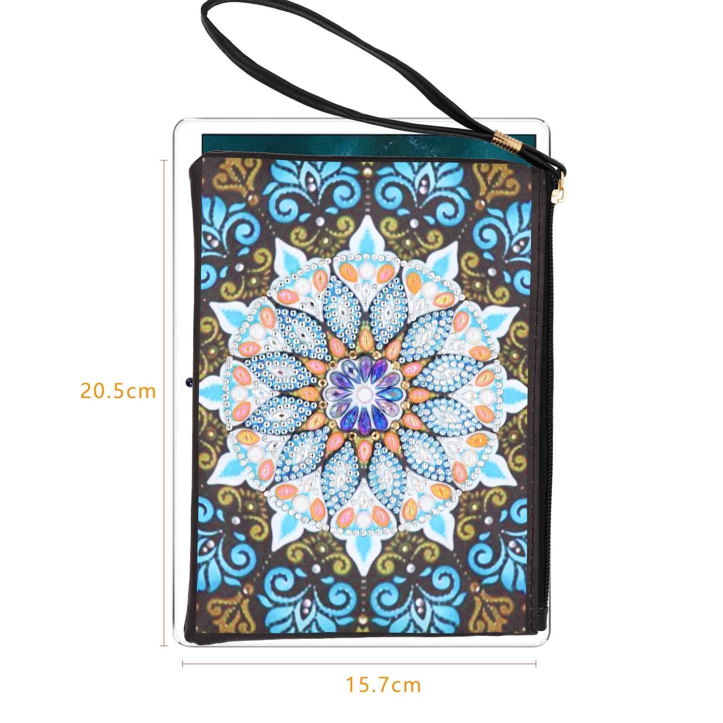 Diamond painting package DIY special-shaped diamond | Blue flower| handbag