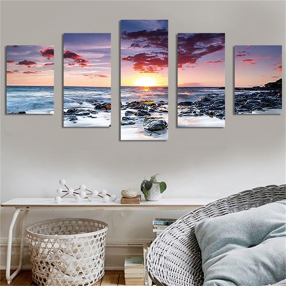 Sunset By The Sea | Full Round Diamond Painting Kits