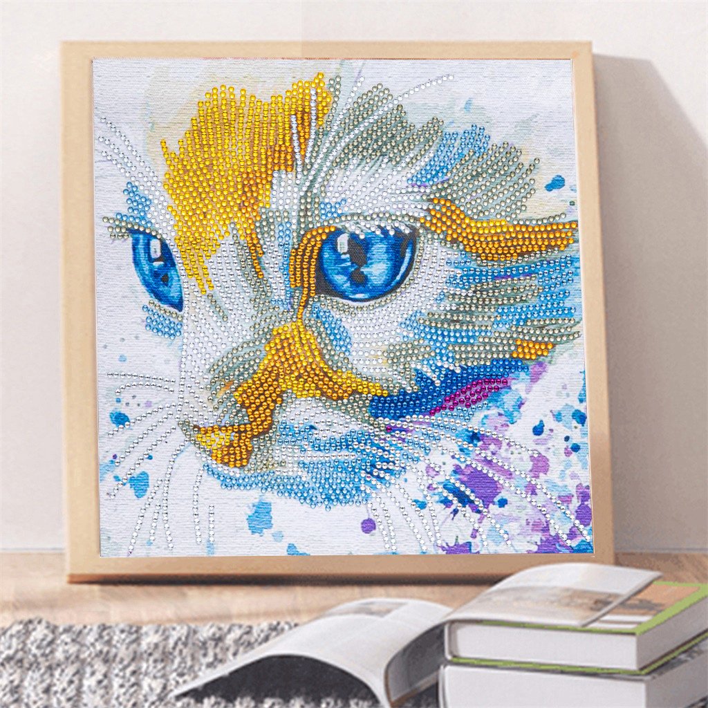 Katze | Speziell geformt | Crystal Strass Diamond Painting Kits