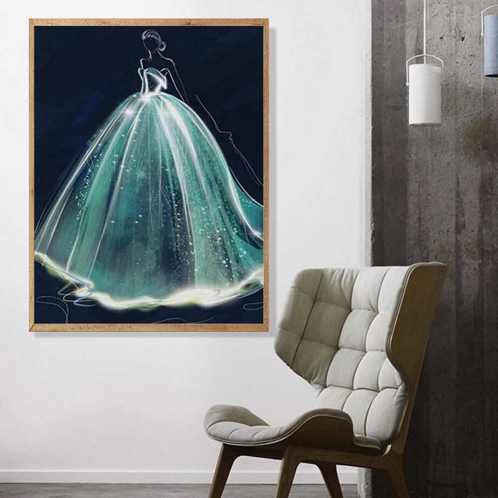 Wedding Gown   | Full Round Diamond Painting Kits