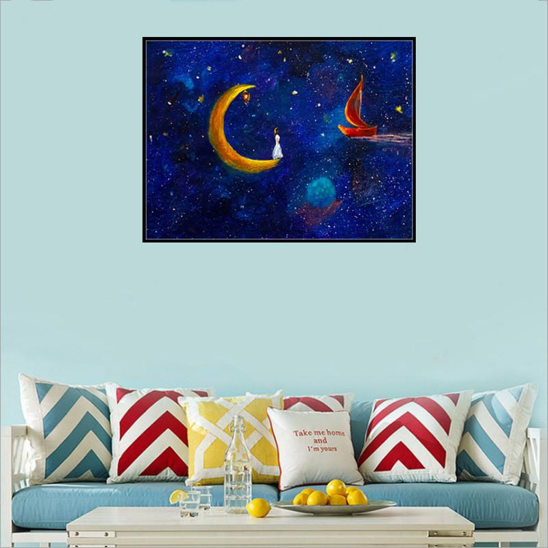 Starry sky Scenery | Full Round Diamond Painting Kits