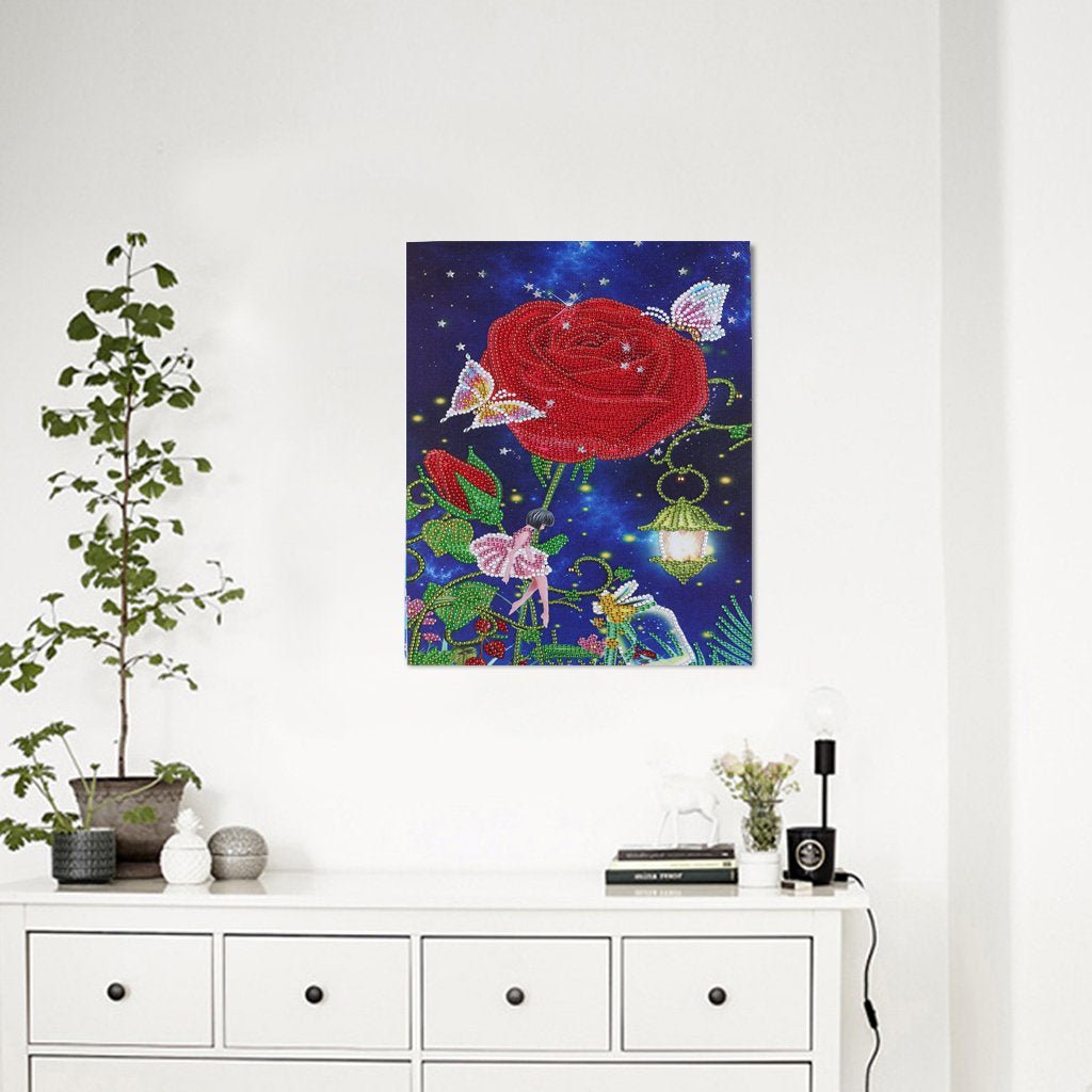 Rose flower | Special Shaped Diamond Painting Kits