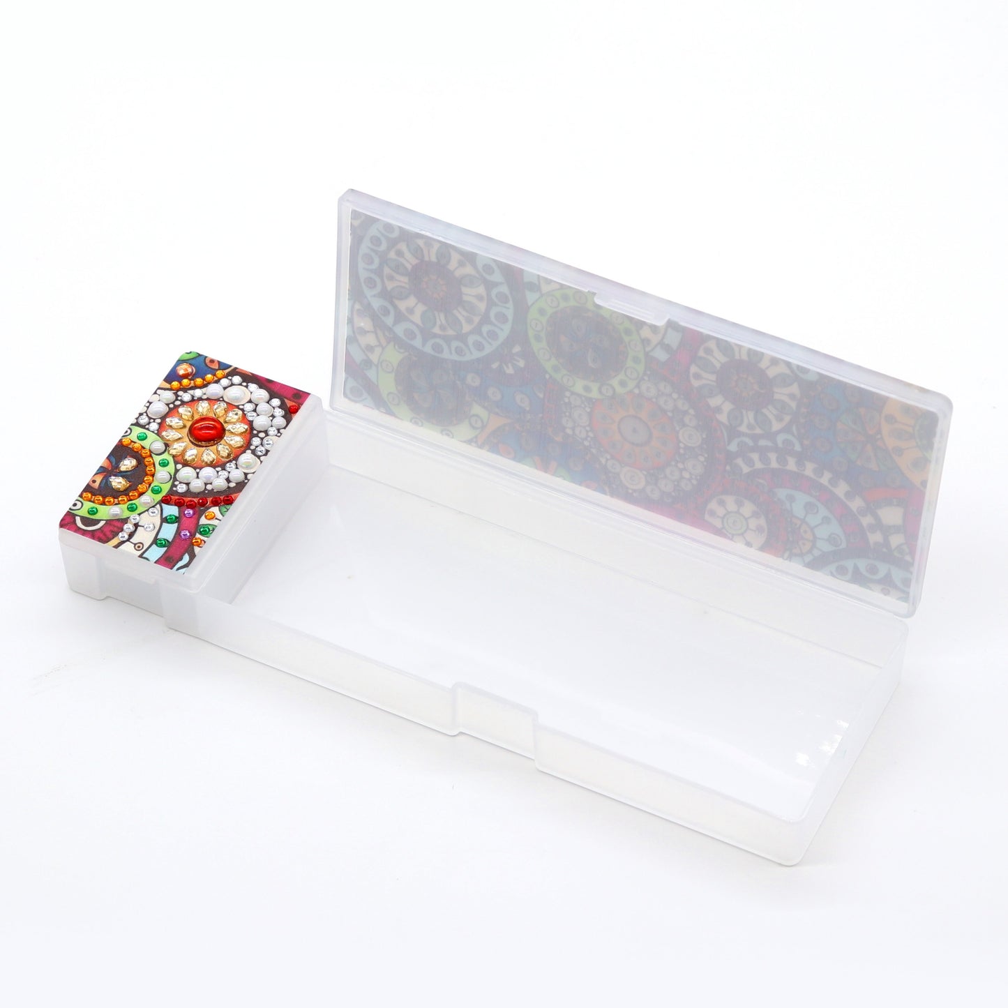 DIY Mandala Shaped Diamond Painting Pencil Box Gift