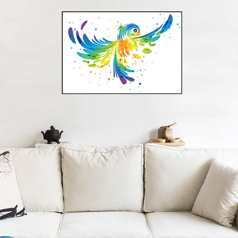 Oiseau | Kits complets de peinture au diamant rond 