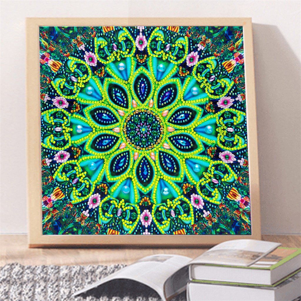 Mandala Flowers | Special Shaped | Crystal Rhinestone Diamond Painting Kits